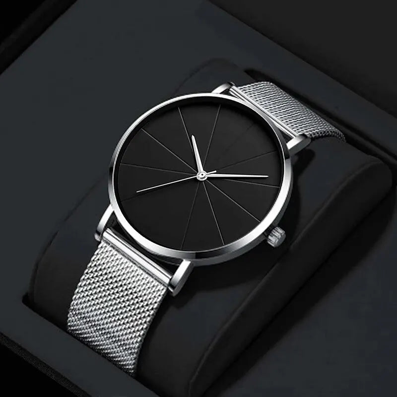 Montre Homme Quartz + Bracelet